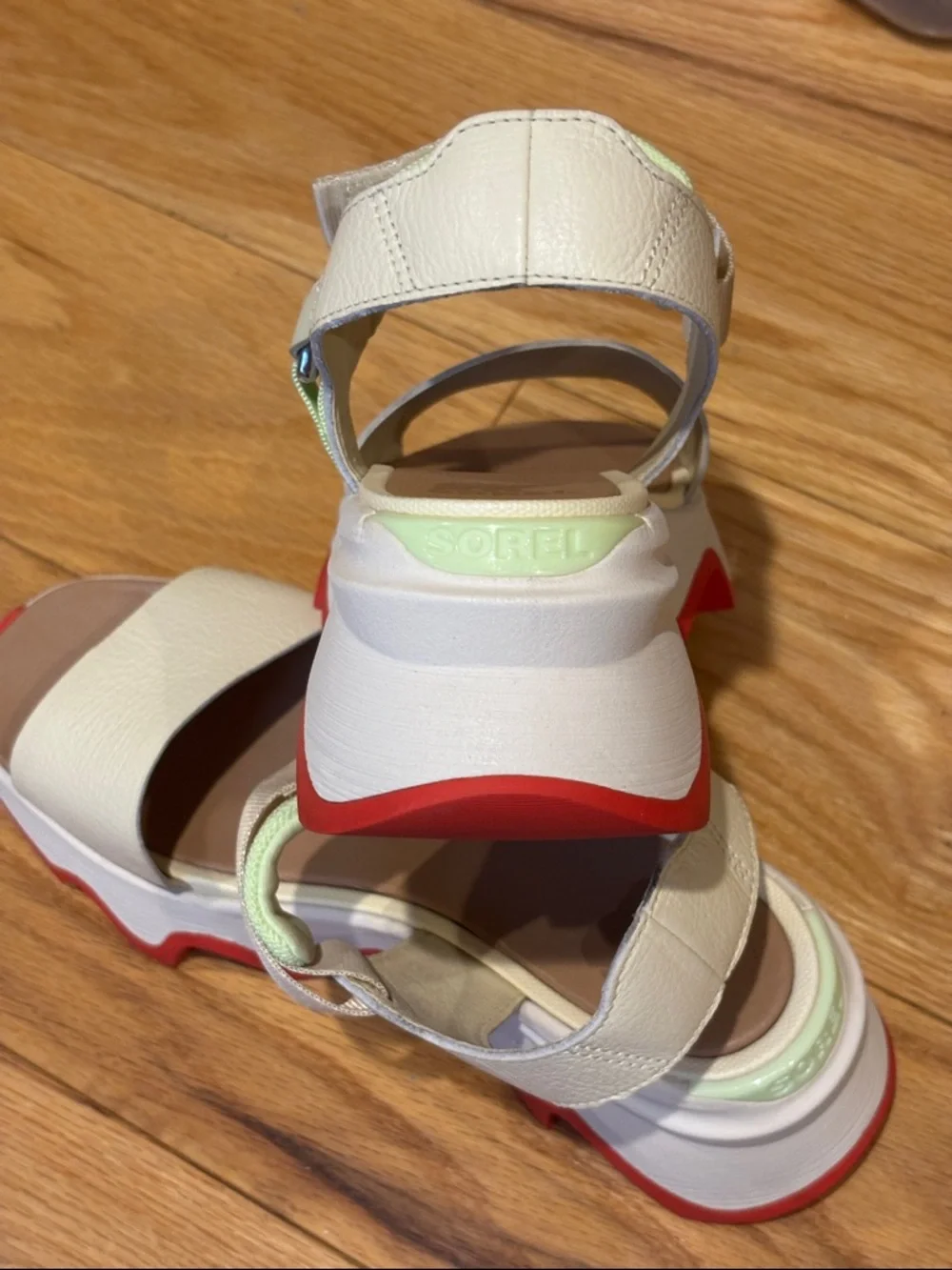 SOREL  women's  Kinetic Impact  Y Strap Wedge  Sandals 7.5 - Picture 9 of 16